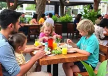 restaurantes ao ar livre para ir com crianças