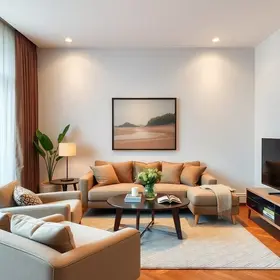 quarto vira sala de TV aconchegante