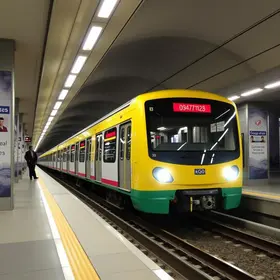 Linha do Metrô que chega ao Aeroporto de Congonhas